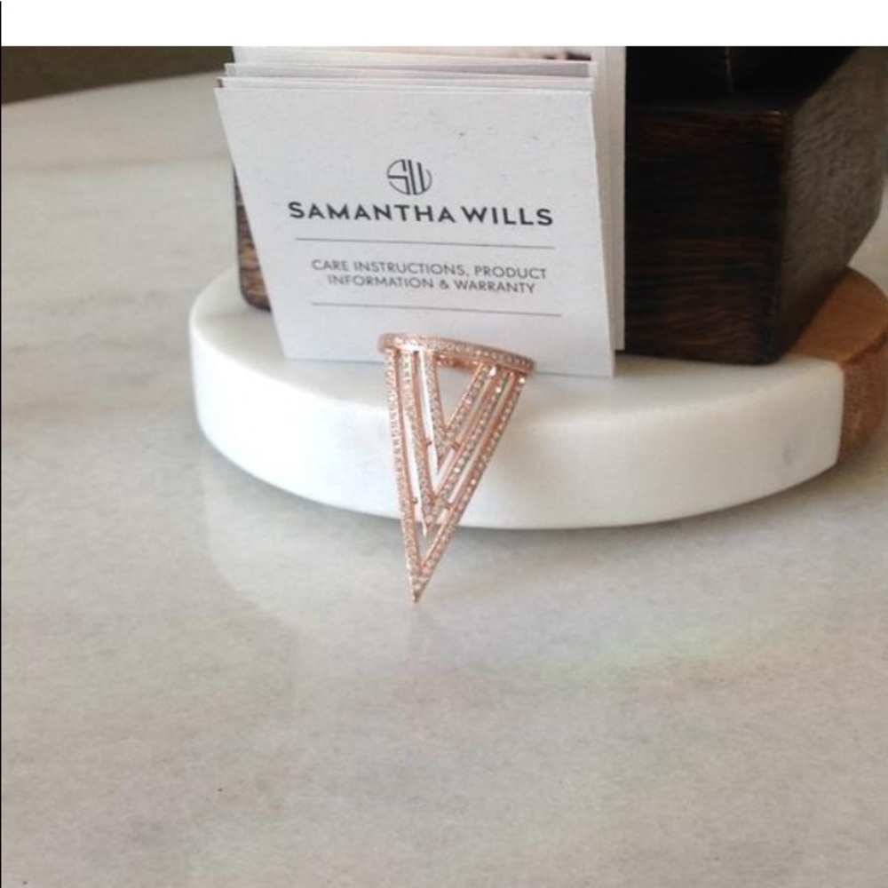 Edgy, cocktail ring